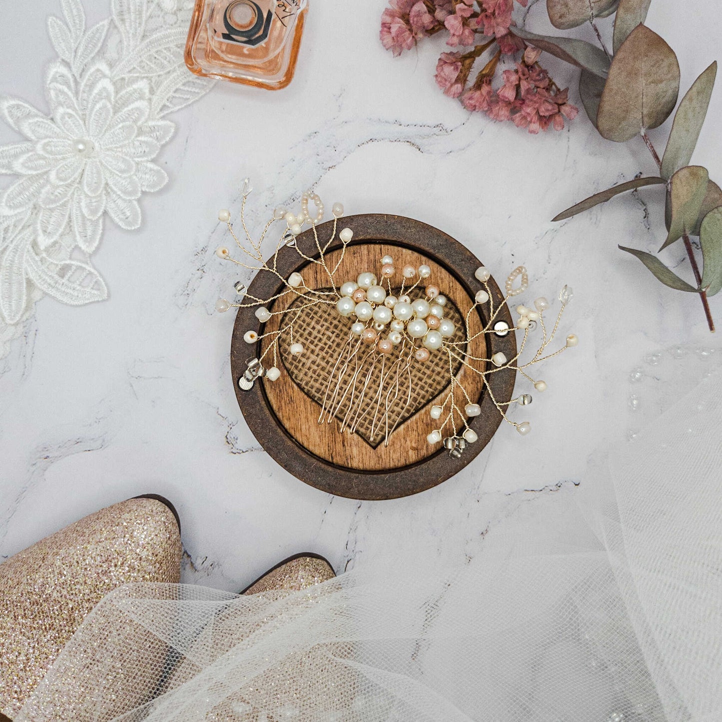 Tocado Fanny | Peineta Hecha a Mano Con Encanto Artesanal