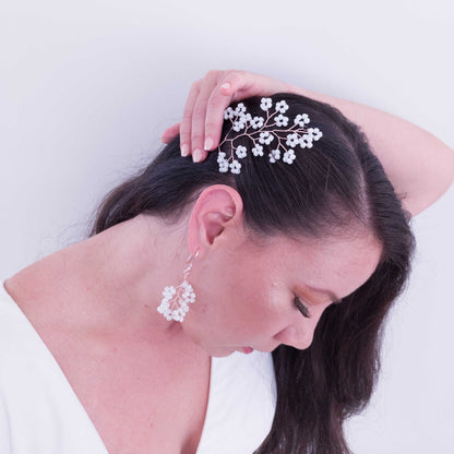 tocado caro-Oro rosa con blanco